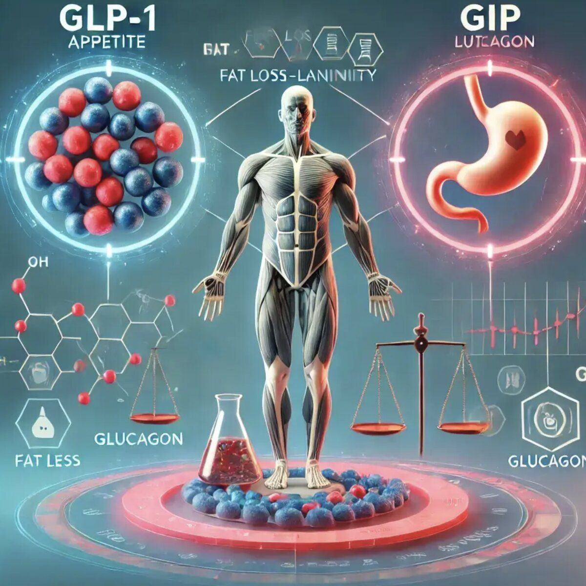Mecanismo de ação dos hormônios GLP-1 e GIP